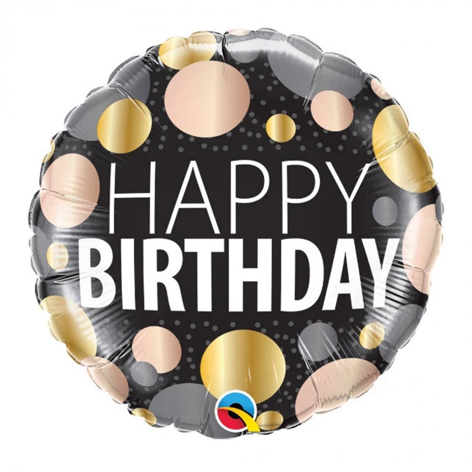 Birthday Big Metallic Dots