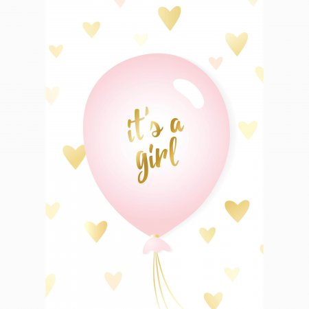 Geboorte Its a girl balloon
