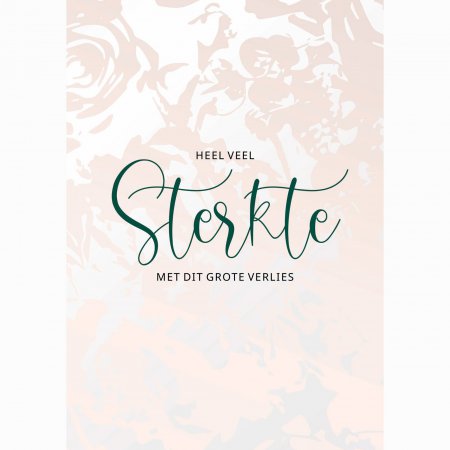 Kaart Condoleance Aquarel