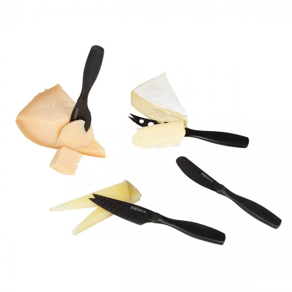 Cheese Knife Set Small Monaco+ Black
