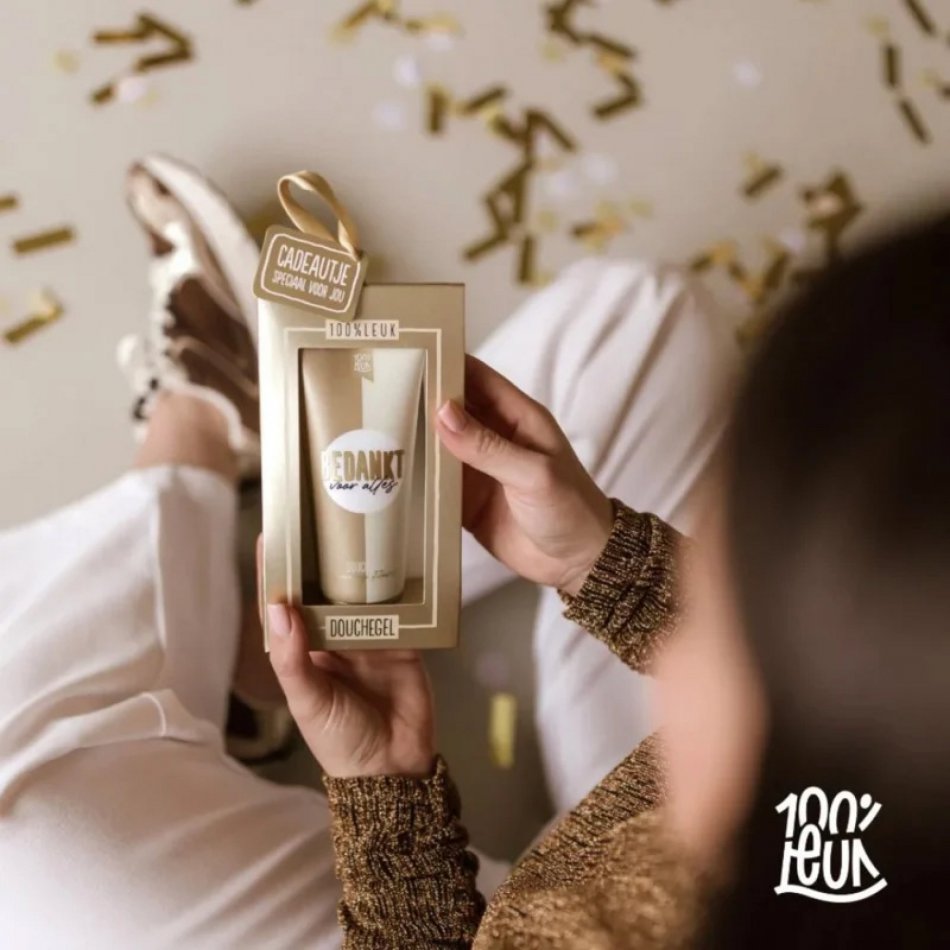 Douchegel bedankt voor alles!